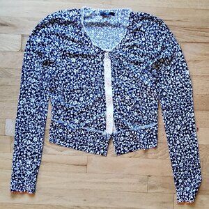 NWOT HIGH Long Sleeve t-shirt Floral Print Top Size XS. Original $405